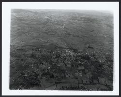 High altitude view of Santa Rosa looking toward the Naval Air Station ...