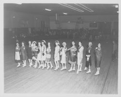 Flapper routine in the Skating Revue of 1957, Santa Rosa, California, April, 1957