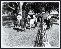 Equestrian riders at Oakmont, Santa Rosa, California, 1964