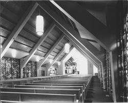 Interior of St. John's Catholic Church, Healdsburg, California, 1966