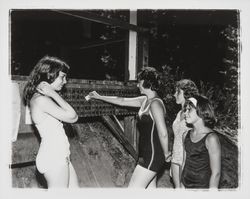 Camp Fire Girls engaged in various activities at Camp Maacama, Healdsburg, California, 1961