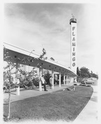 Portico of the Flamingo Hotel, Santa Rosa, California, 1959