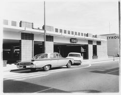 Entrance to 5th Street Parking Garage, Santa Rosa, California, 1964