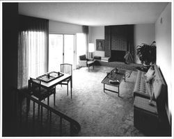 Model home living room at an unidentified Santa Rosa subdivision