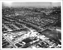 Aerial view of Mayette and Montgomery Village area