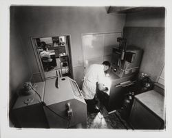 Interior view of Markovich Dental Laboratory, Santa Rosa, California, 1962