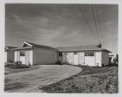 Homes being built on Santa Barbara Drive, Rohnert Park, California, 1961