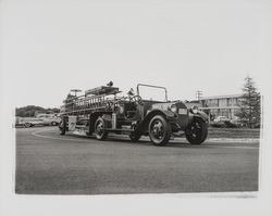 20-30 Club fire engine at the Flamingo Hotel, Santa Rosa, California, 1958