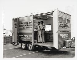 Mobile display unit of National Controls, Santa Rosa, California, 1977