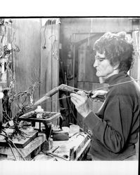 Florence Dixon at work, Santa Rosa, California, 1968