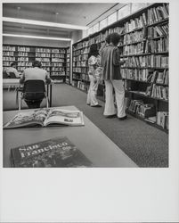 Patrons using the California Youth Authority Library at Los Guilucos