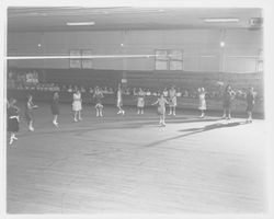 Flapper routine in the Skating Revue of 1957, Santa Rosa, California, April, 1957