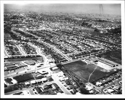 Aerial view of Mayette and Montgomery Village area