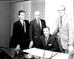 Four men, Santa Rosa , California, 1962