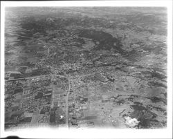 High altitude aerial view of Santa Rosa, California, 1965