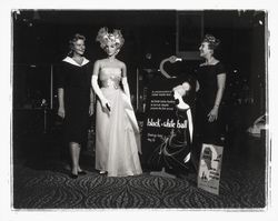 Orchid Ladies of Warrack Hospital advertising the first Black & White Ball, Santa Rosa, California, 1962