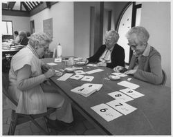 Oakmont residents working on a project for the visually handicapped, Santa Rosa, California, 1979