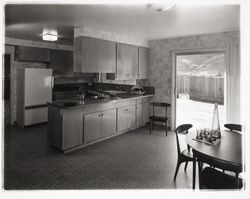Kitchen in Saint Francis Acres model home, Santa Rosa, California, 1958