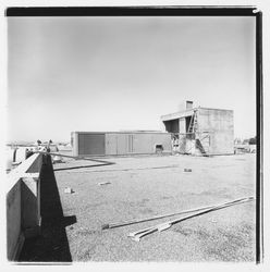 Rooftop of the new Exchange Bank building with heating and ventilation equipment, 545 Fourth Street, Santa Rosa, California, 1971