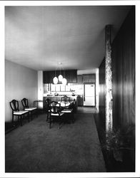 Dining room and kitchen with an Oriental motif, Santa Rosa, California, 1961