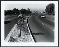 Looking west on Highway 12 toward Farmers Lane, Santa Rosa, California, 1963