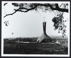 Chapel at Calvary Cemetery, Santa Rosa, California, 1970