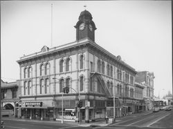 Masonic Building and clock tower, Petaluma, California, 1978