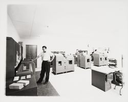 Computer equipment at Business Economation, Santa Rosa, California, 1961