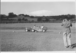 Midget racers at Di Grazia Motordrome, Santa Rosa, California, 1939