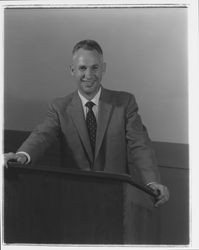 John Cantrell, minister of Science of Mind, Santa Rosa, California, 1957