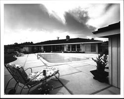 Backyard pool of a Santa Rosa home, Santa Rosa, California, 1961