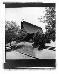 Exterior view of the Community Church of Sebastopol, California, 1982