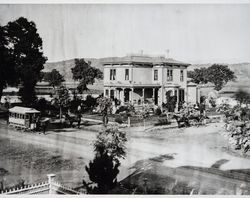 George N. Savage residence, Santa Rosa, California, about 1881