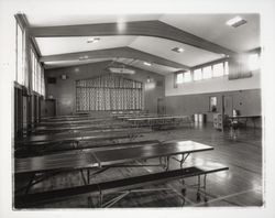 Village School multi-purpose room, Santa Rosa, California, 1958