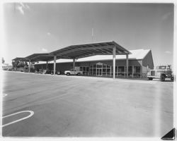 Truck display area of Stevenson Equipment Company Incorporated, Santa Rosa, California, 1964