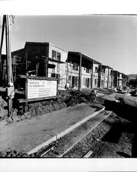 Santa Rosa Gardens apartment under construction, Santa Rosa, California, 1969