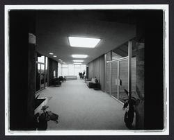 Interior of the mausoleum at Santa Rosa Memorial Park, Santa Rosa, California, 1962