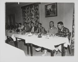 Members of the North Coast Builders Exchange at a banquet, Santa Rosa, California, 1961