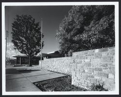 E Street views of the Library under construction, Santa Rosa, California, 1966