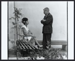 Murry McKinnie, superintendent of the Sewage Treatment plant with Eva L. Hamilton, Santa Rosa, California, 1969