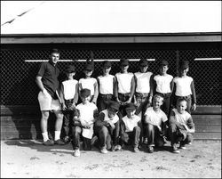 Unidentified Little League teams, Santa Rosa, California, 1960