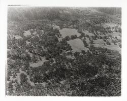 Aerial view of Mark West Springs area, Santa Rosa, California, March 3, 1958