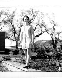 Debi Charlene Lunning, candidate for Miss Sonoma County contest, Santa Rosa, California, March 8, 1970