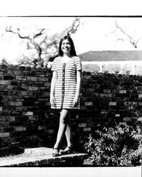Rosa Mar, candidate for Miss Sonoma County contest, Santa Rosa, California, March 8, 1970