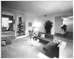 Model home living room at an unidentified Santa Rosa subdivision