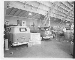 Show room at Veale Volkswagen, Santa Rosa, California, 1959