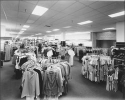 Women's clothing department at Sears, Santa Rosa, California, 1980