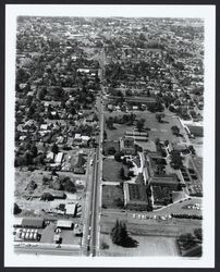 Looking south on Mendocino Avenue from the high school, Santa Rosa, California, 1964