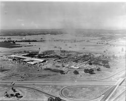 Aerial view of Speed Space buildings and surrounding area