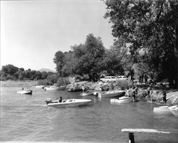 Boating on the Russian River at Healdsburg, California, 1963